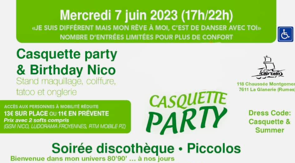 Soirée Casquette & Birthday Nico – 7 juin 2023