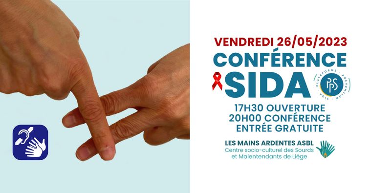 Conférence sur le thème du SIDA avec français et en LSFB – 26 mai 2023