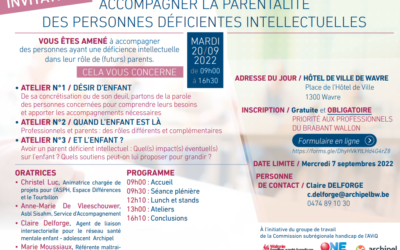 Journée « Accompagner la parentalité des personnes déficientes intellectuelles » 20 septembre 2022