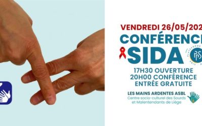 Conférence sur le thème du SIDA avec français et en LSFB – 26 mai 2023