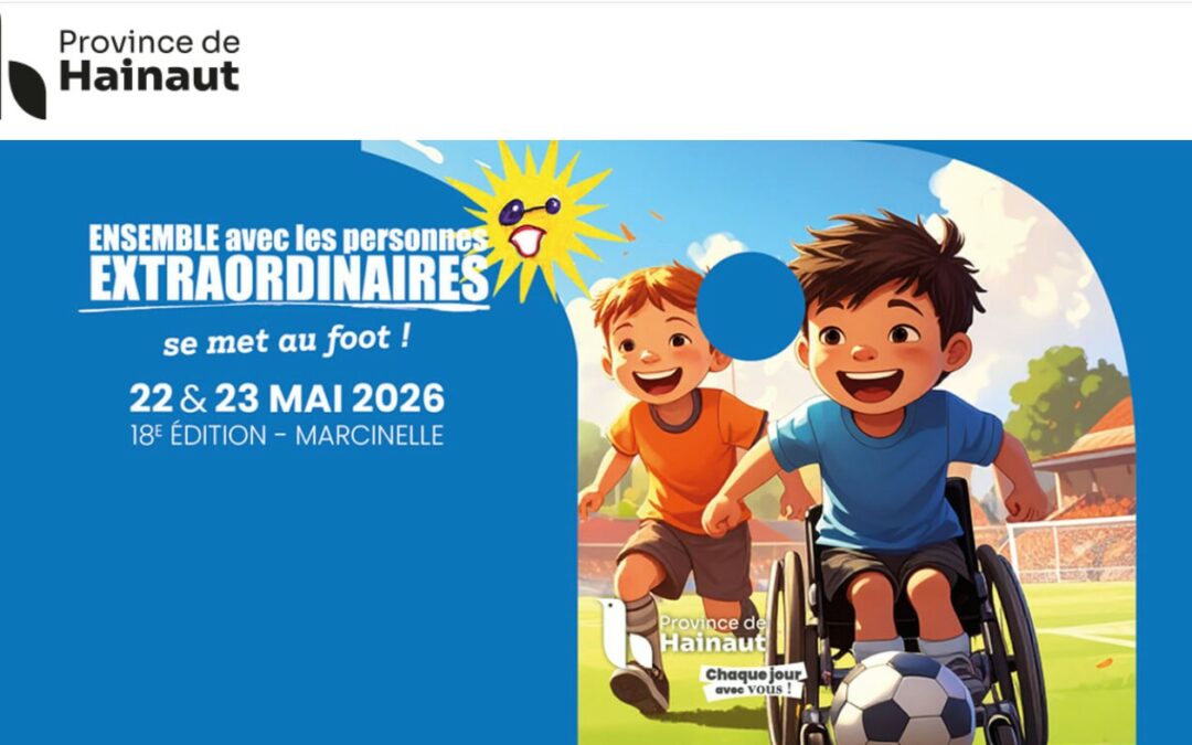 Ensemble avec les personnes extraordinaires se tiendra les 22 et 23 mai 2026 à Marcinelle (Belgique)